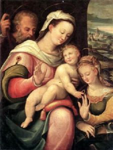 Die Mystische Verlobung Der Heiligen Katharina Mit Dem Jesuskind