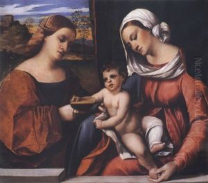 The Mystic Marriage Of Saint Catherine by Jacopo Palma il Vecchio