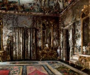 Rincon Del Salon Gasparini. Palacio Real De Madrid by Vicente Palmaroli Y Gonzalez