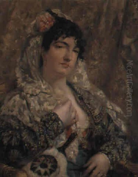 Mujer Con Mantilla - view 1