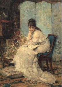 A Quiet Moment by Vicente Palmaroli Y Gonzalez