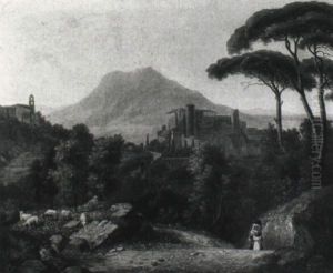 Gebirgslandschaft by Augustin Palme