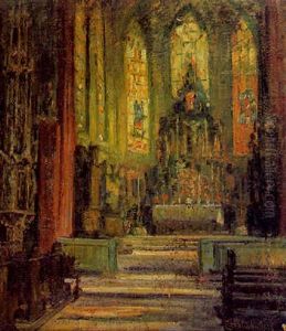 Inneres Des Domes Zu Kustrin by Emilie (Dietrich) von Palmenberg