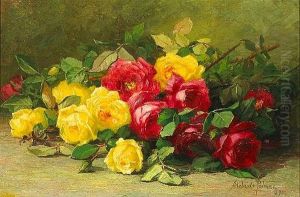 Cut Roses by Adelaide Palmer