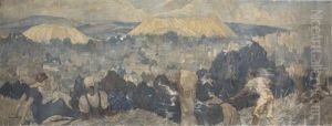 Manners Mansions Jeppe Street Johannesburg (4 Works) by Alfred Palmer