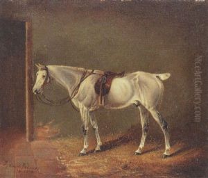 "isaac", A Grey Hunter In A Stable by James Lynwood Palmer