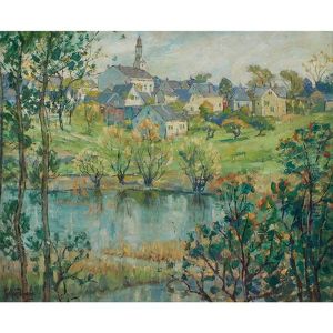 Village Pond by Pauline Lennards Palmer