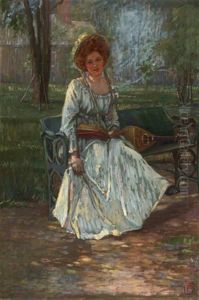 Lady With Mandolin by Pauline Lennards Palmer
