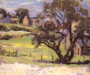 Farm Landscape by Pauline Lennards Palmer
