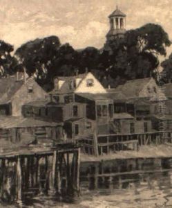 A View Of Gloucester by Pauline Lennards Palmer