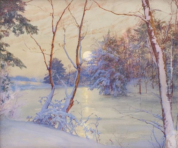 Winter Moonrise - view 1