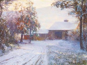The Red Barn by Walter Launt Palmer