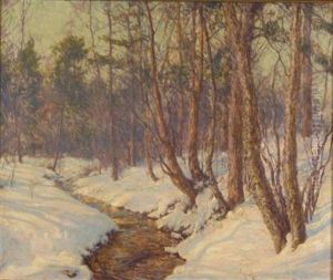 The Upland Stream by Walter Launt Palmer