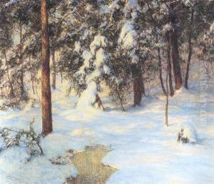 A Small Pond In A Wintry Meadow by Walter Launt Palmer