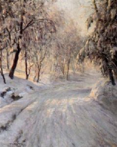 A Forest Road In Winter by Walter Launt Palmer