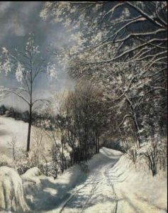 Sleigh Tracks by Walter Launt Palmer