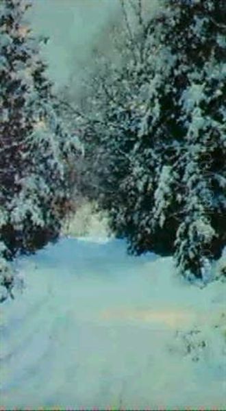 Snow-laden Trees - view 1