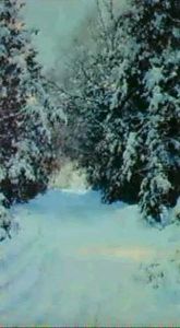 Snow-laden Trees by Walter Launt Palmer