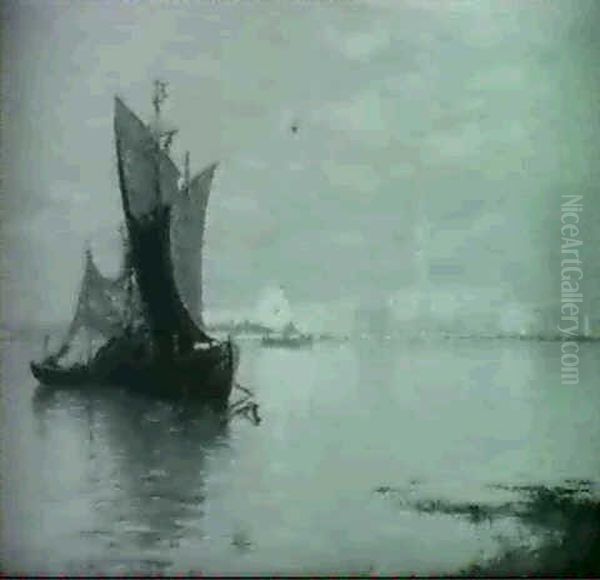 Fishing Boats Off The Coast Venice - view 1