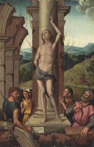 The Martyrdom Of Saint Sebastian by Marco Palmezzano