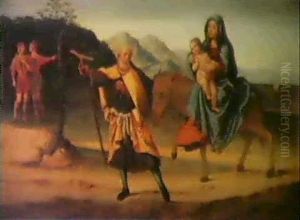 La Fuga In Egitto by Marco Palmezzano