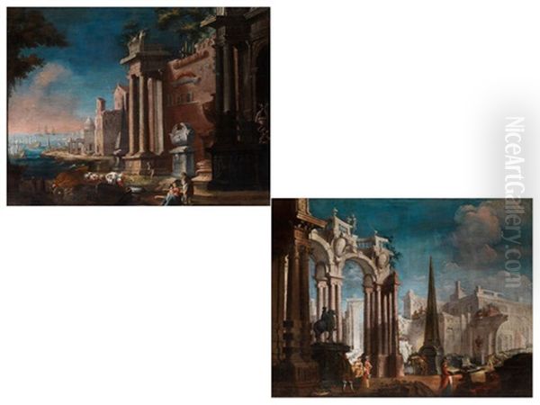 Romische Architekturcapricci (pair) - view 1