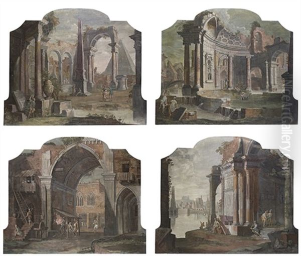 A Capriccio With An Obelisk And A Pyramid (+ 3 Others; 4 Works) - view 1