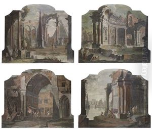 A Capriccio With An Obelisk And A Pyramid (+ 3 Others; 4 Works)