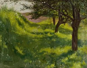 Landschaft by Leopold Blauensteiner