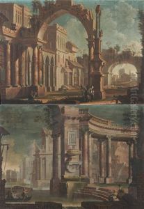 Architekturcapriccio (+ Another, Similar; Pair)