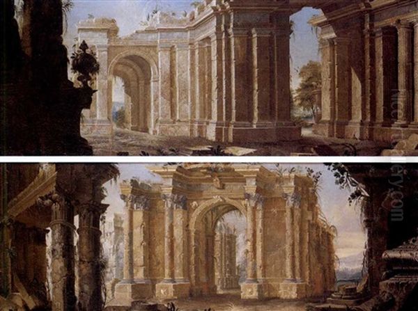 Rovine Di Templo Antico (+ Another, Pair) - view 1