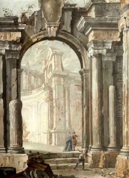 Elegant Figures Amongst Ruins - view 1