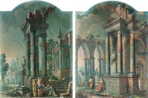 Capricci Of Classical Ruins With Figures Capricci Of Classical Ruins With Figures