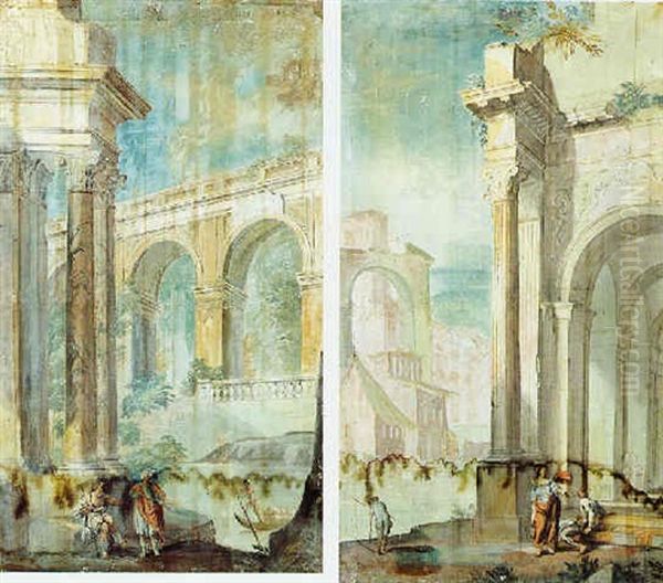 Rovina Architettonicha Con Personaggi - view 1