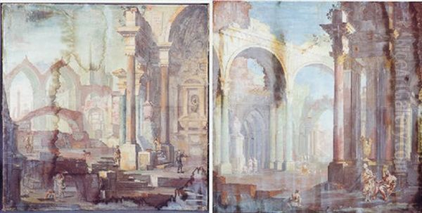 Rovina Architettonicha Con Personaggi - view 1