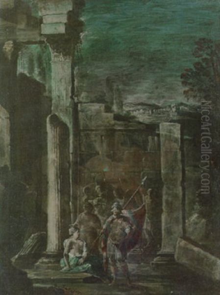 Classical Figures By Ruins - view 1