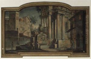 Archtectural Capriccio by Pietro (Il Mirandolese) Paltronieri