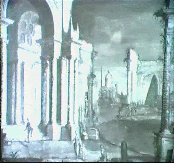 Prospettiva Architettonica Con Figure - view 1