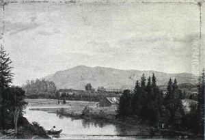 To Norske Landskaber, Det Ene Fra Elverum To Norske Landskaber, Det Ene Fra Elverum