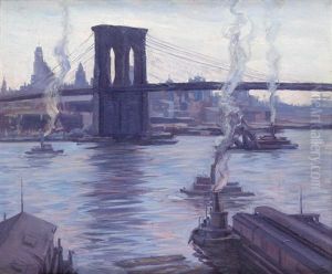 Brooklyn Bridge, New York (from The Brooklyn Docks)
