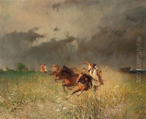 Reiter In Der Puszta
