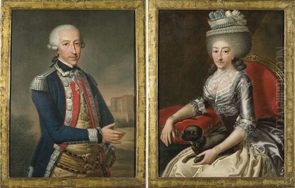 Ritratto Di Vittorio Amedeo Iii Re Di Sardegna E Ritratto Di Maria Antonia Borbone Regina Di Sardegna (2 Works) - view 1
