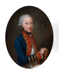 Bildnis Konig Carlo Emanuele Iv. Von Sardinien In Generalsuniform, Mit Der Collane Des Annunziatenordens Und Dem Groskreuz Des Ordens Der Hl. Mauritius Und Lazarus by Giovanni Panealbo