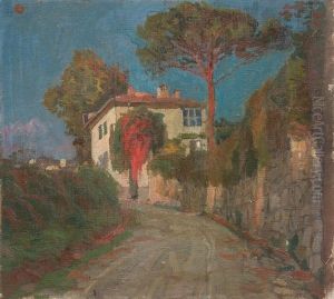 Paesaggio Con Villa E Alberi by Ruggero Panerai