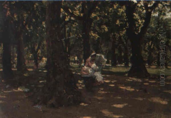 Figures In A Park - view 1