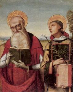 Die Heiligen Anthonius Und Stefanus