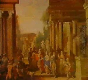 A Roman Marriage Procession by Francesco Panini