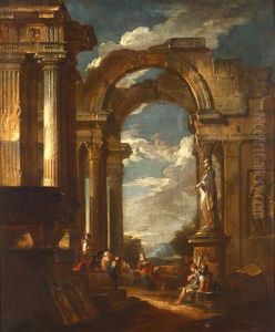 Architettura Con Figure by Giovanni Paolo Panini