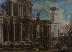 Two Expansive Scenes Of Capriccios Amidst The Ruins