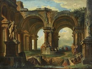 Landscape by Giovanni Paolo Panini